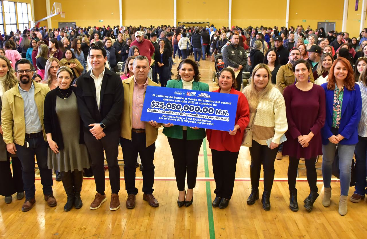 Entrega Gobierno de Sonora más de 25 millones de pesos en Becaterapias