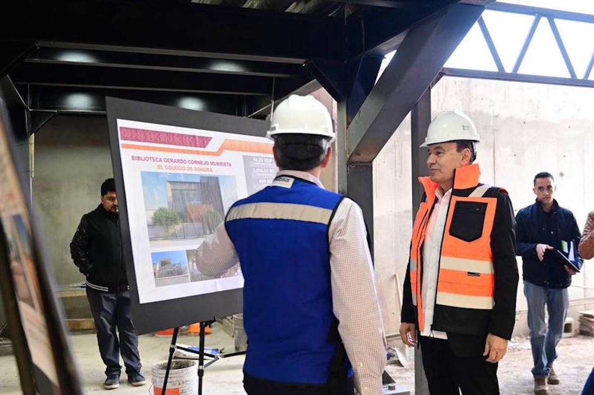 Presenta 85% de avance construcción de biblioteca del Colegio de Sonora