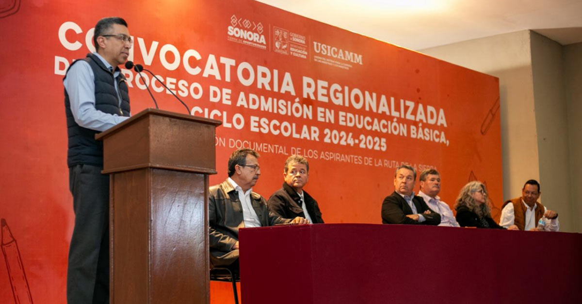 Sonora innova con la primera convocatoria regionalizada para el proceso de admisión en educación básica: SEP