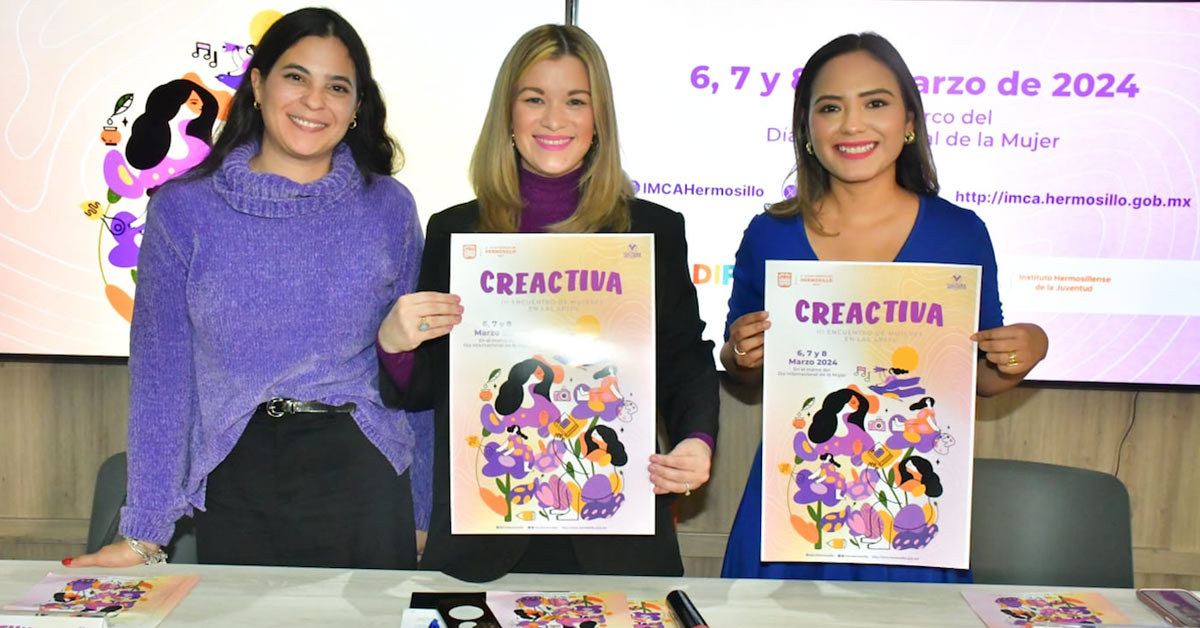 Invita Gobierno Municipal a la jornada Creactiva III encuentro de Mujeres en las Artes