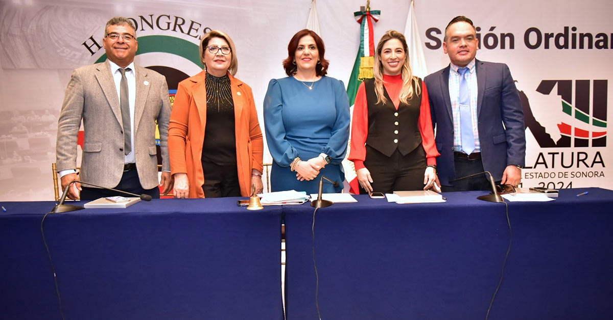 Inaugura Congreso de Sonora segundo periodo de sesiones ordinarias