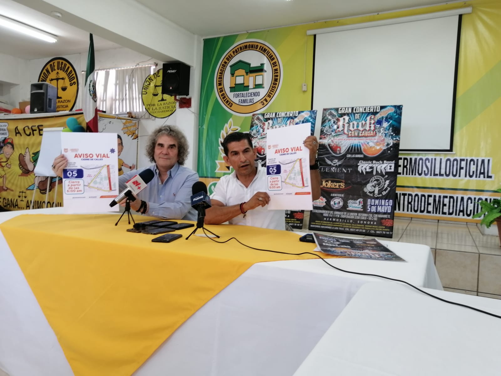 Todo listo para el concierto con causa el 05 de mayo organizado por la UUH y Villa Paraíso