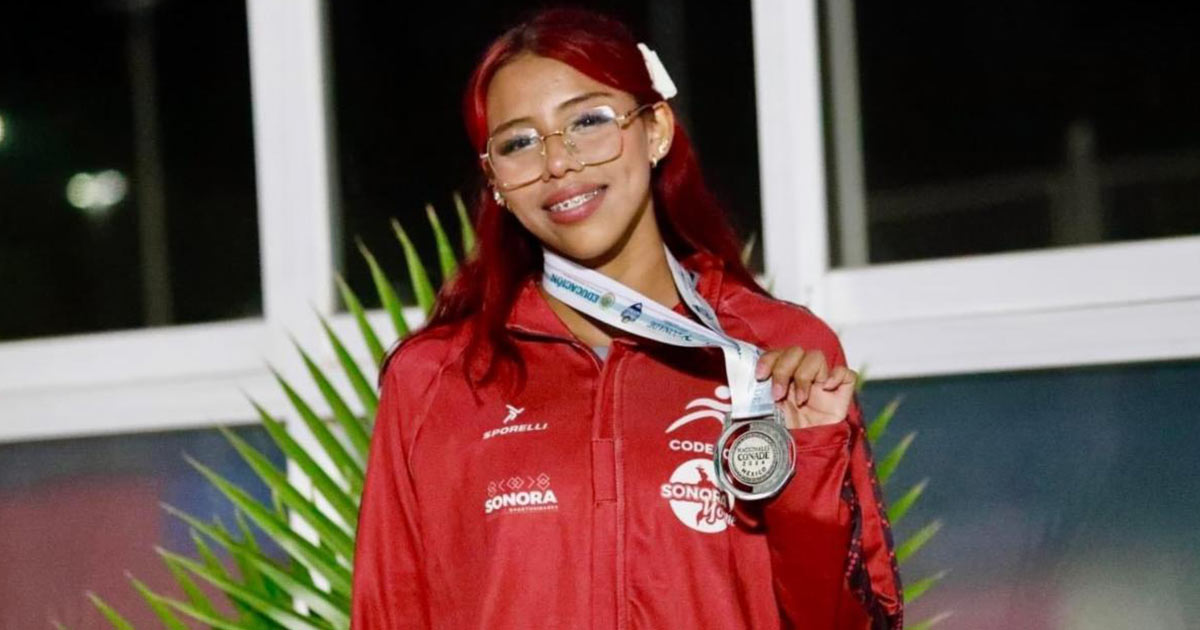 Gana alumna de Cobach Sonora medallas de plata y bronce en Juegos Nacionales Conade 