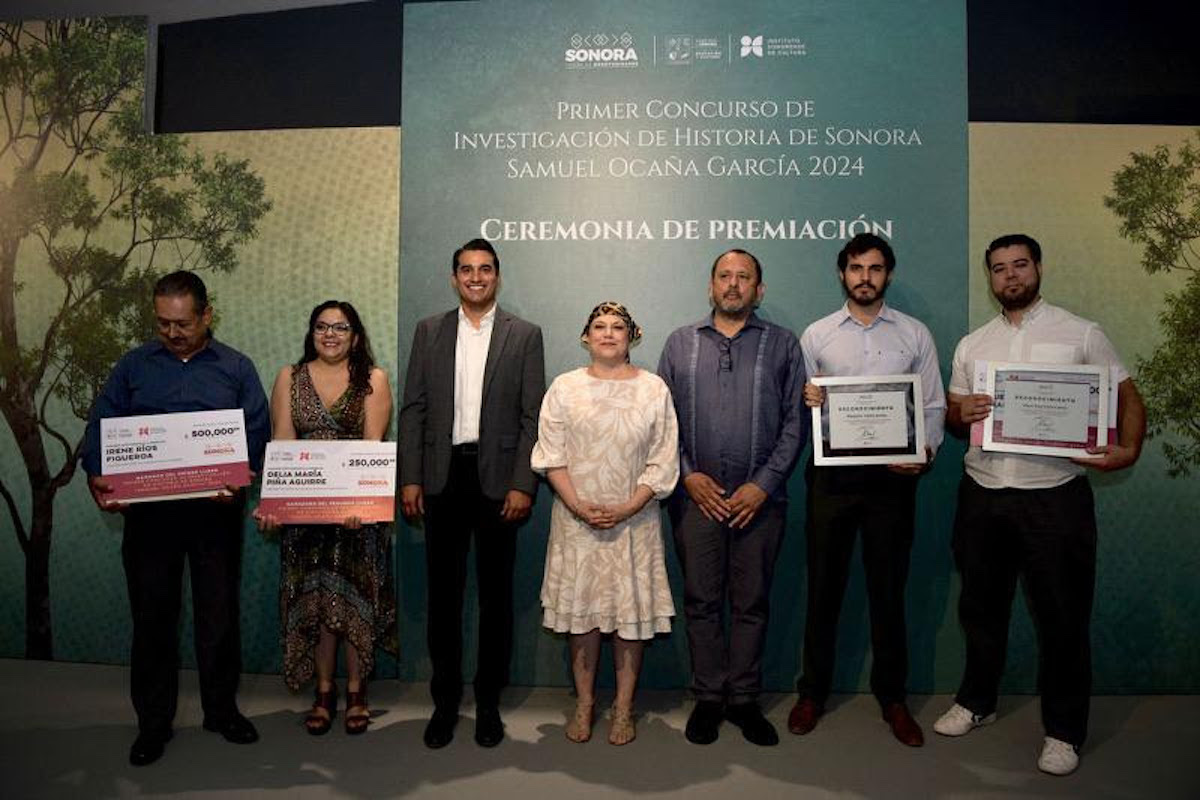 Premian a ganadores del Primer Concurso de Investigación de Historia de Sonora “Samuel Ocaña García” 2024