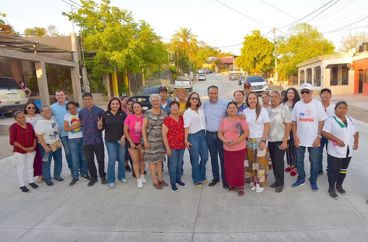 Vecinos del Ranchito ya tienen calle con concreto hidráulico