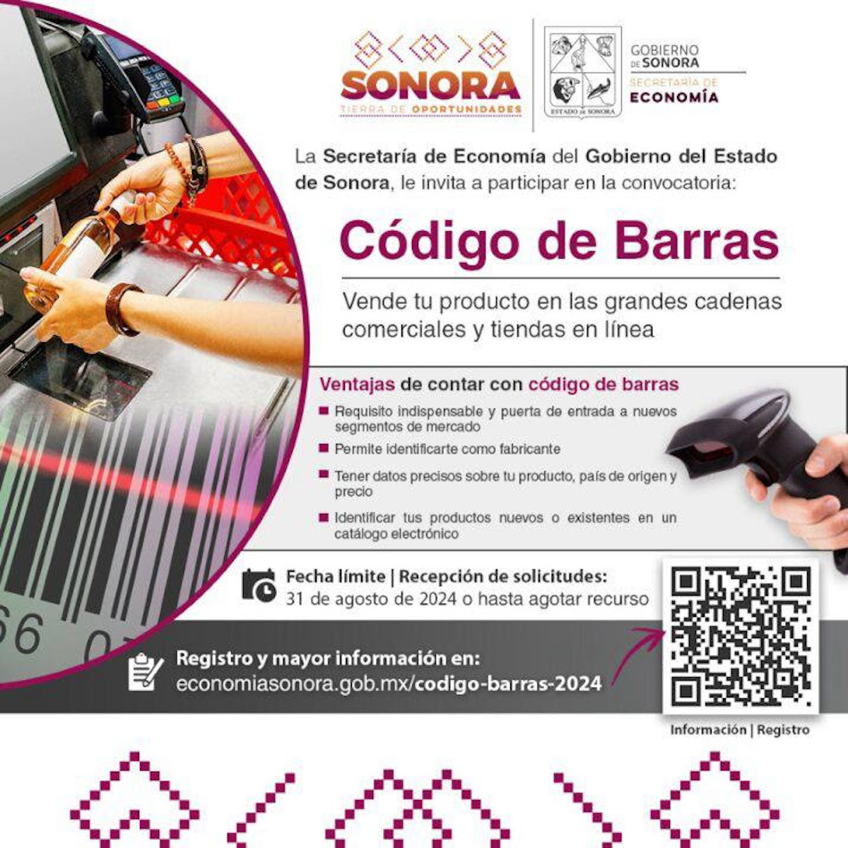 Lanza Secretaría de Economía convocatoria a Mipymes para tramitar código de barras