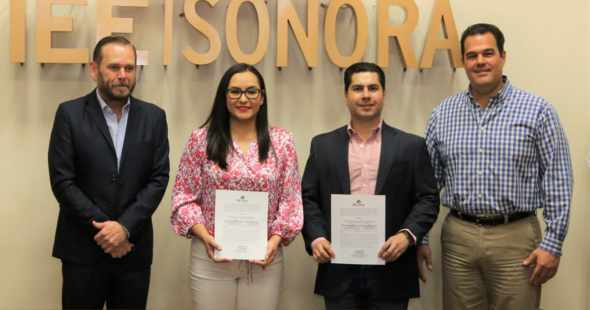 Reciben Iris Sánchez Chiu y Emeterio Ochoa constancias a diputados plurinominales del PRI