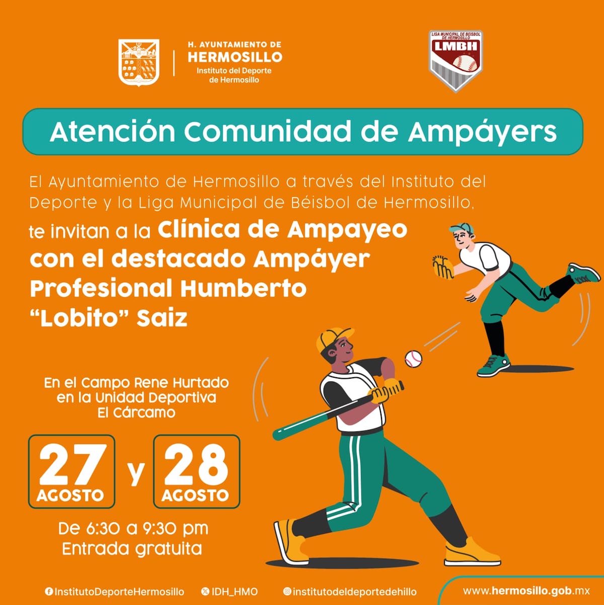 Invita Ayuntamiento de Hermosillo a Clínica de Ampayeo Invita Ayuntamiento de Hermosillo a Clínica de Ampayeo