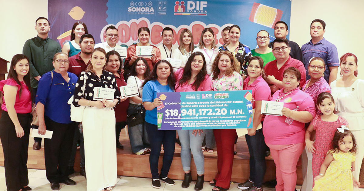 Gobierno de Sonora entrega más de 18 millones de pesos en alimentos para comedores populares Gobierno de Sonora entrega más de 18 millones de pesos en alimentos para comedores populares