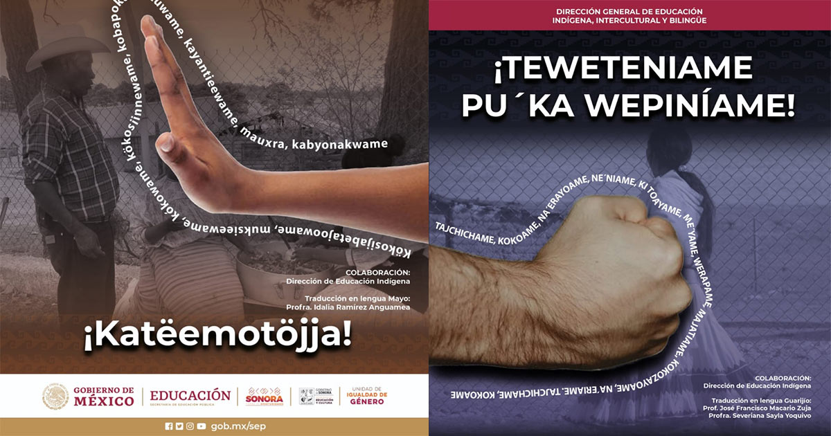 Fortalece SEC Sonora campaña para visualizar la violencia contra la mujer indígena