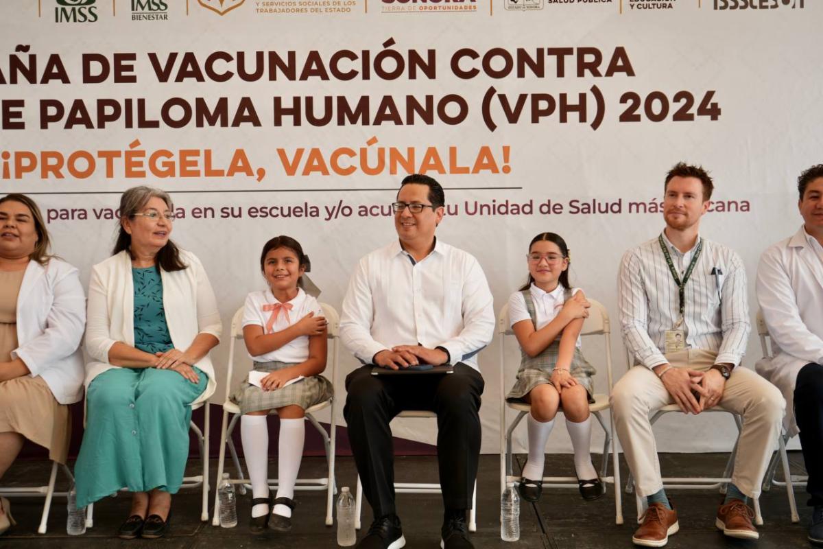 Inicia en Sonora la campaña de vacunación contra el Virus del Papiloma Humano (VPH) 