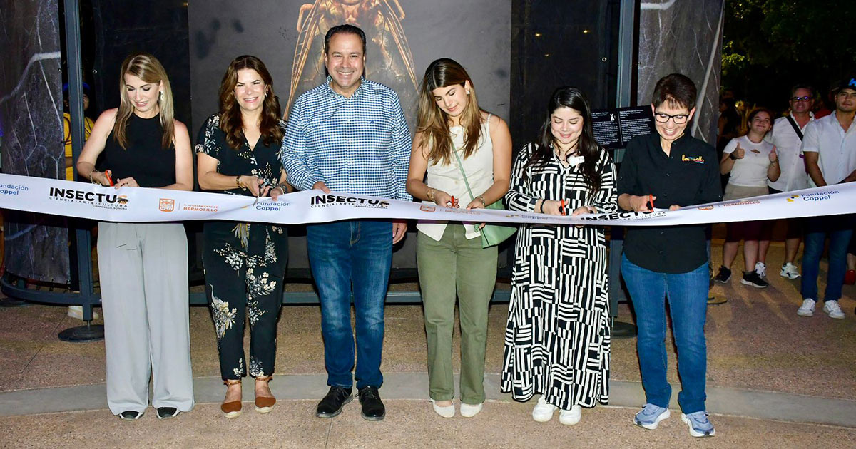 Inauguran Gobierno de Hermosillo y Fundación Coppel la exposición itinerante “INSECTUS” en el Parque Madero