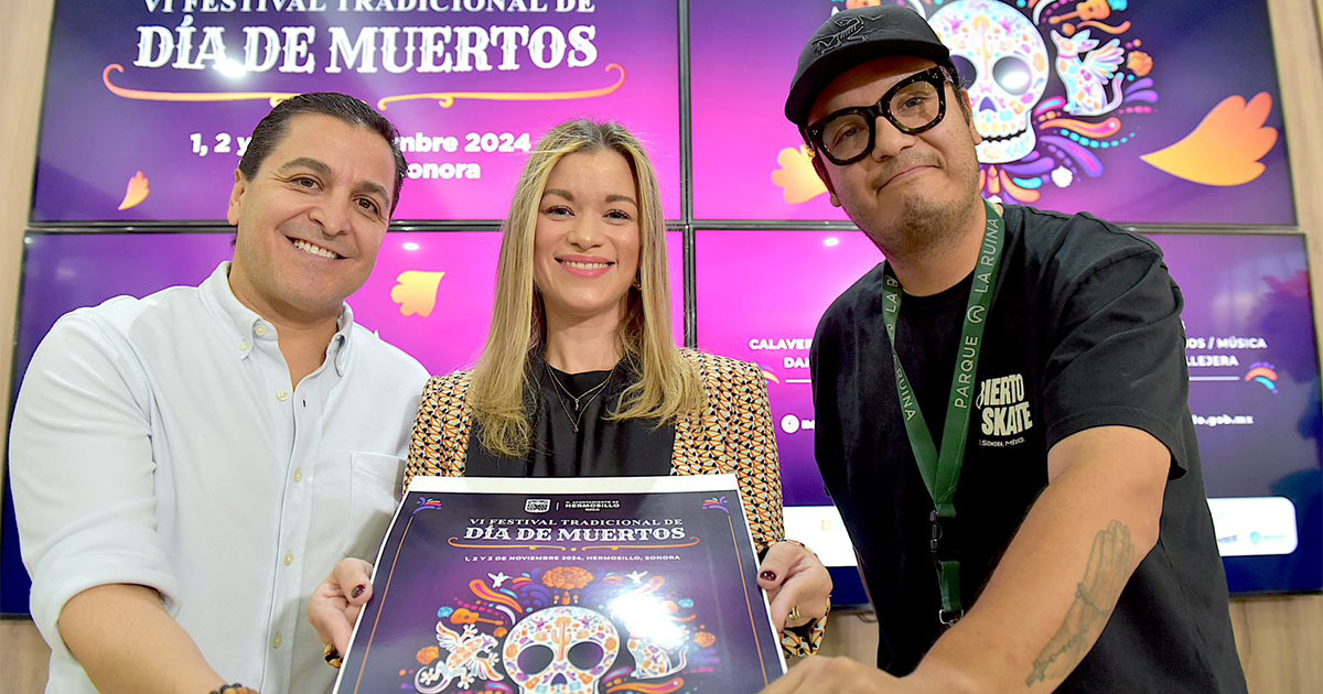 Invitan a participar en las actividades del Festival Tradicional del Día de Muertos en Hermosillo