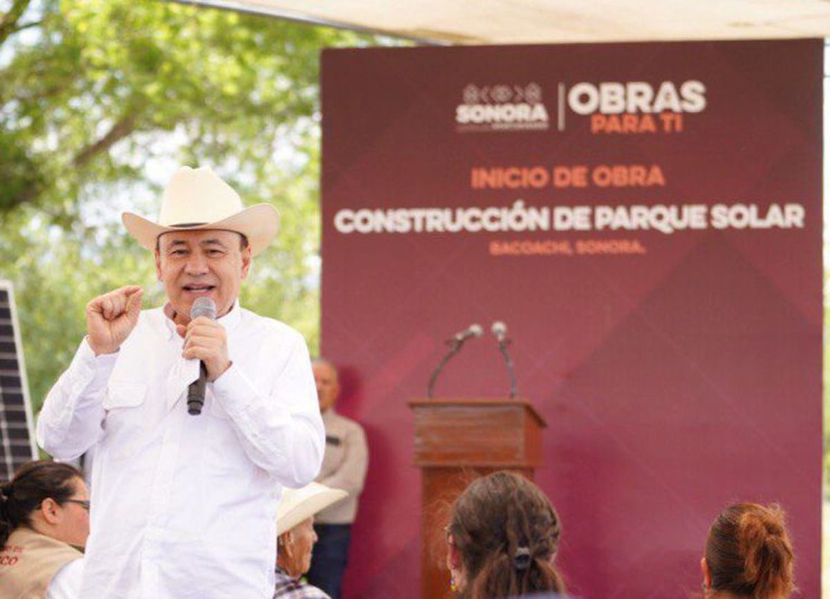 Concluye Gobernador Durazo primera etapa de instalación de plantas solares en municipios de la sierra