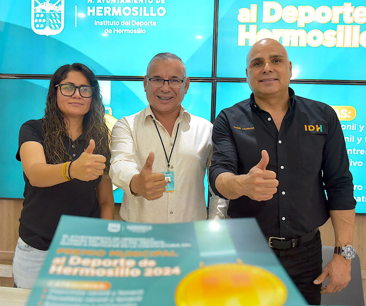 Lanza IDH convocatoria al Premio Municipal del Deporte 2024 en Hermosillo