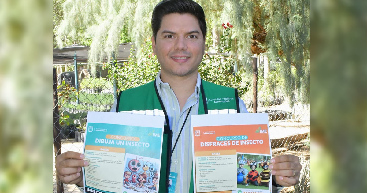 Invitan a niñas y niños a concursos de dibujo y de disfraces de insectos