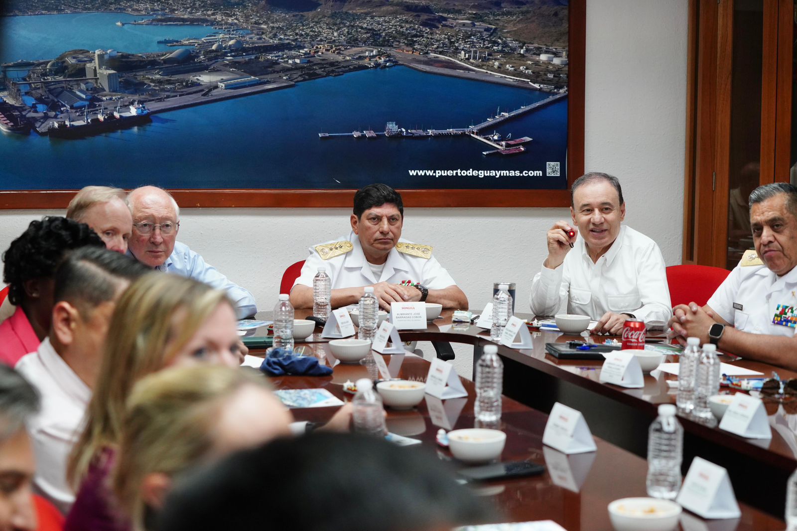 Con modernización del Puerto de Guaymas Gobernador Durazo afianza relación comercial Sonora-Estados Unidos