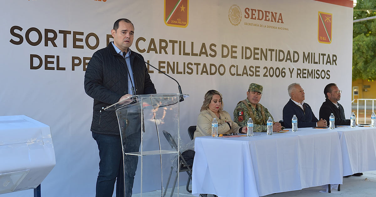Participa Ayuntamiento de Hermosillo en el sorteo de cartilla militar