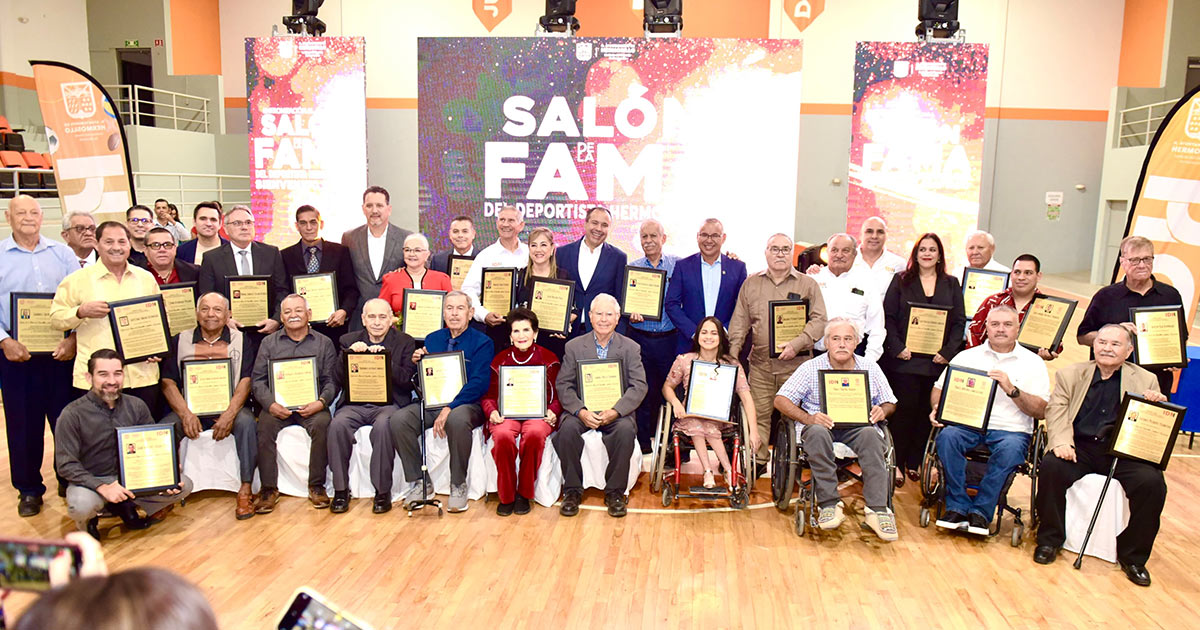 Reconoce Toño Astiazarán a 29 deportistas en el Salón de la Fama Hermosillense