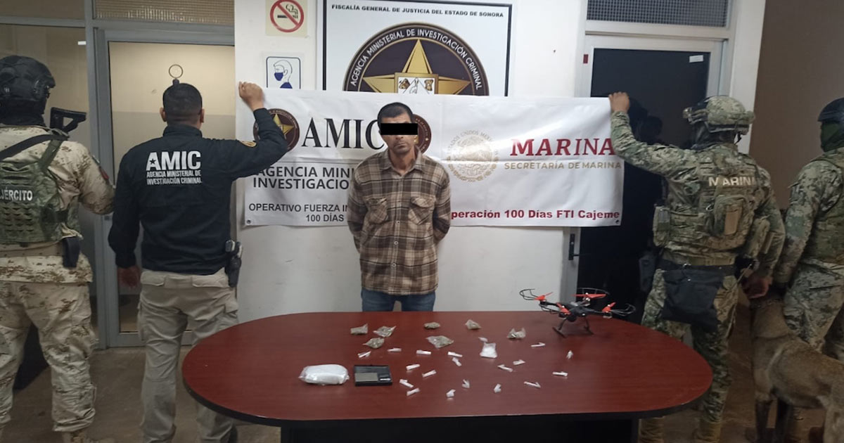 Operativo Conjunto captura a presunto narcomenudista en Cajeme