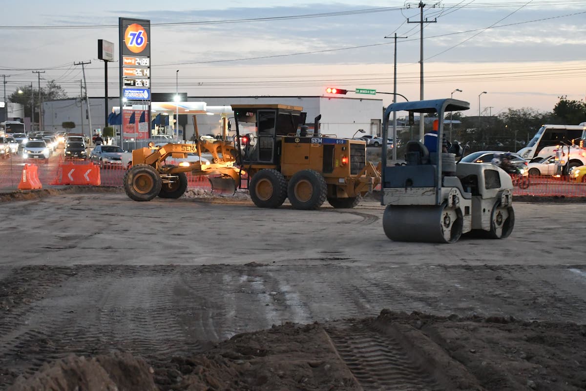 Moderniza Toño Astiazarán cruceros estratégicos de Hermosillo con concreto hidráulico