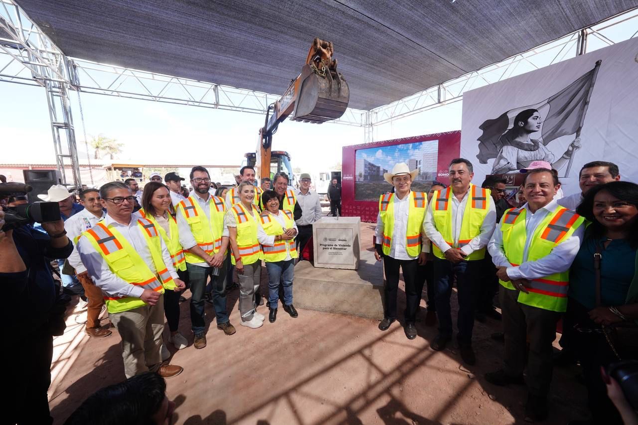 Inicia en Sonora construcción de 33,800 casas del Programa Nacional de Vivienda; Gobernador Durazo coloca primera piedra
