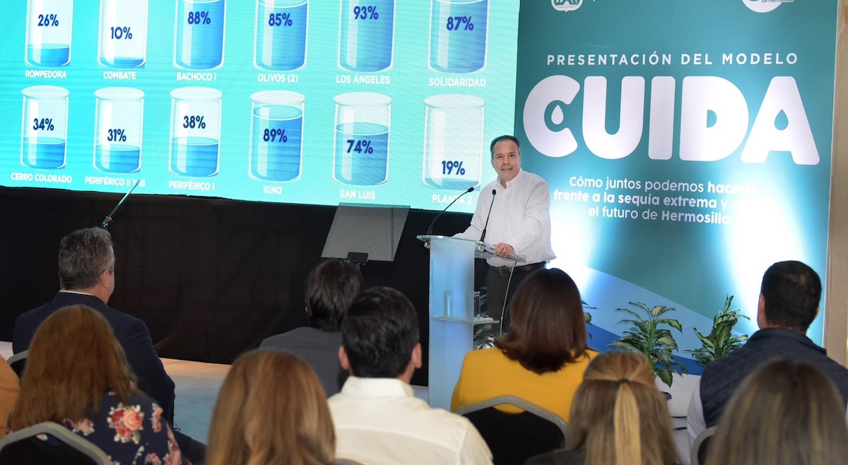 Presenta Toño Astiazarán modelo CUIDA para enfrentar sequía extrema en Hermosillo