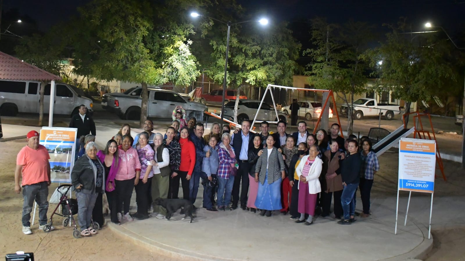 Cumple Toño Astiazarán a residentes de Los Olivos con rehabilitación de parque