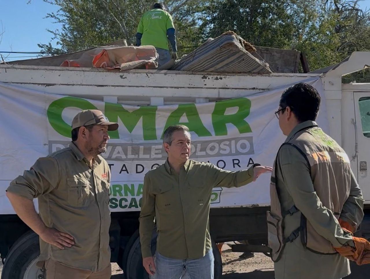 Logra jornada de descacharre 70 toneladas de basura: Omar Del Valle Colosio Logra jornada de descacharre 70 toneladas de basura: Omar Del Valle Colosio