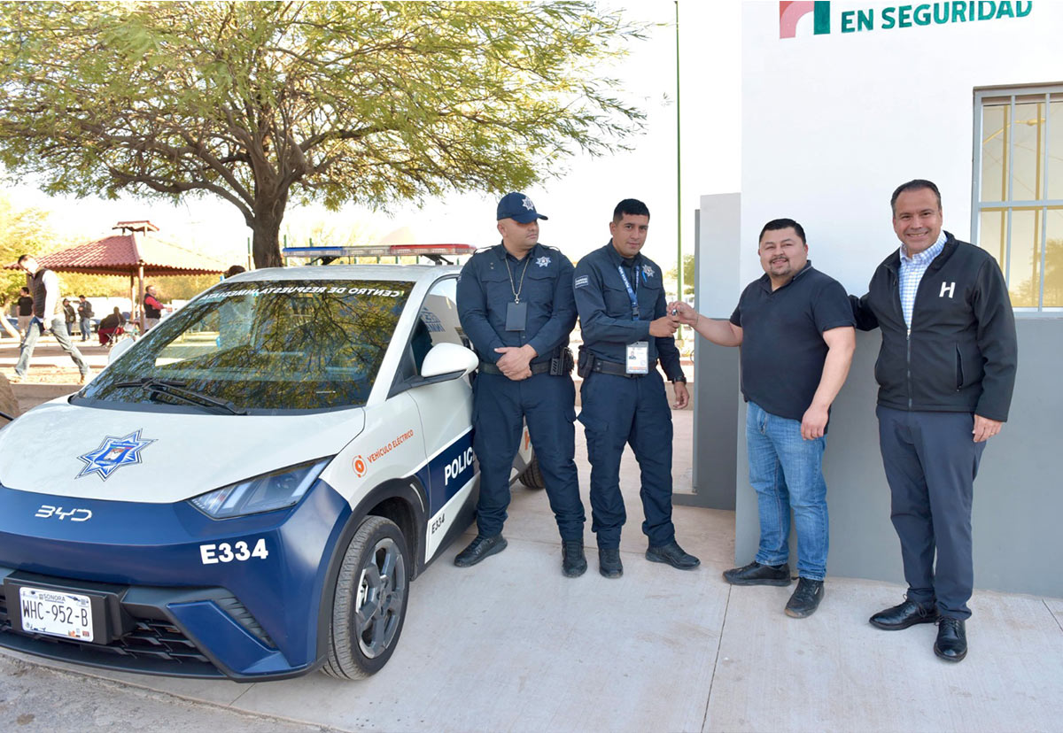 Pone en marcha Toño Astiazarán Centro de Respuesta Inmediata con patrulla eléctrica en el Palo Verde