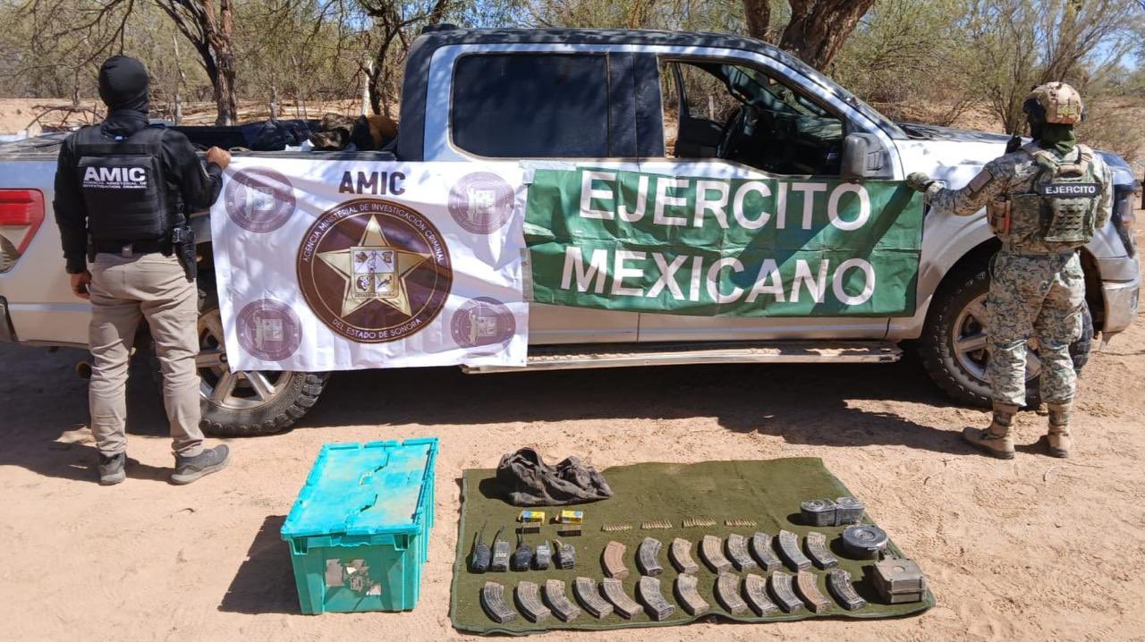 En múltiples operativos se asegura armas, vehículos y municiones en Trincheras En múltiples operativos se asegura armas, vehículos y municiones en Trincheras