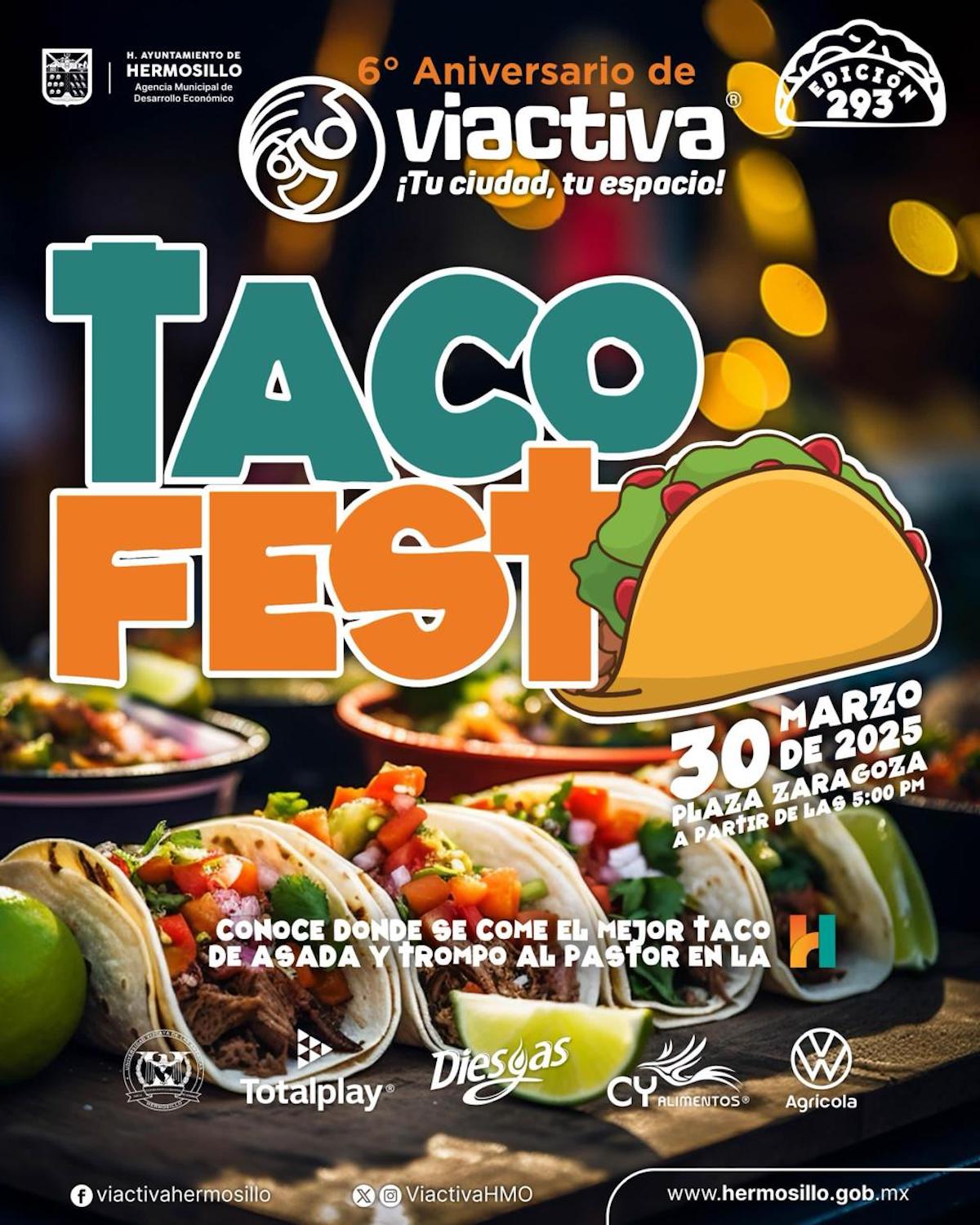 Con una gran variedad de platillos realizarán «Taco Fest» el próximo domingo