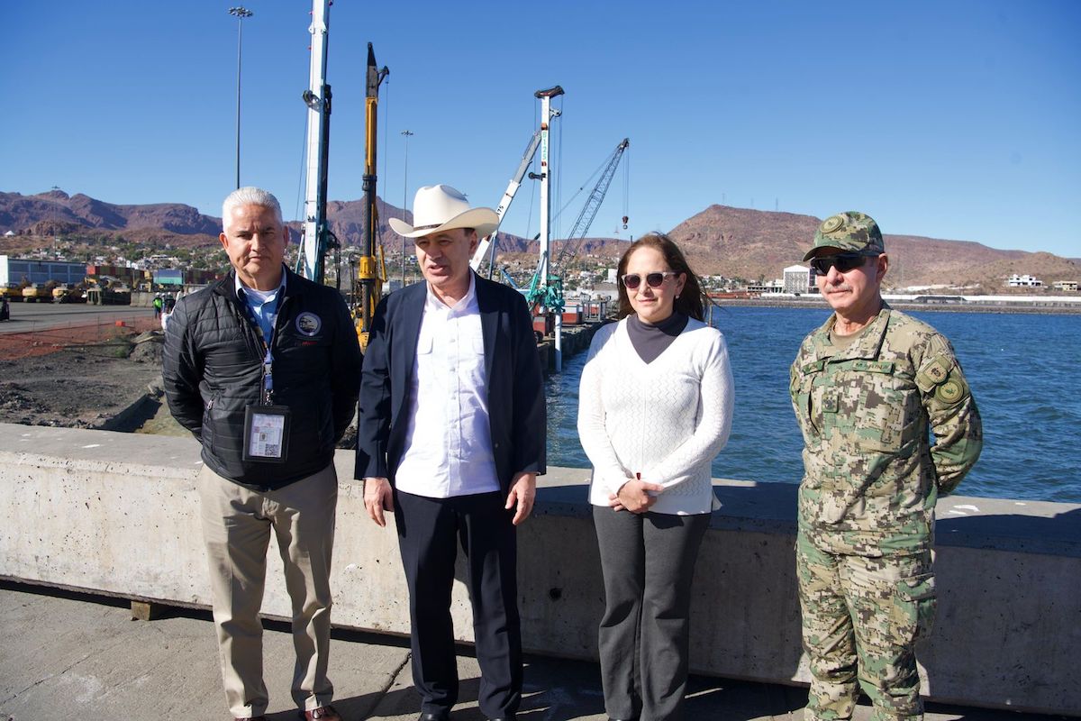 Gobernador Durazo y Unión Europea convierten a Guaymas en terminal cero emisiones