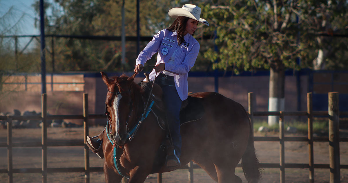 Alumna de PrepaTec es hexacampeona en rodeo