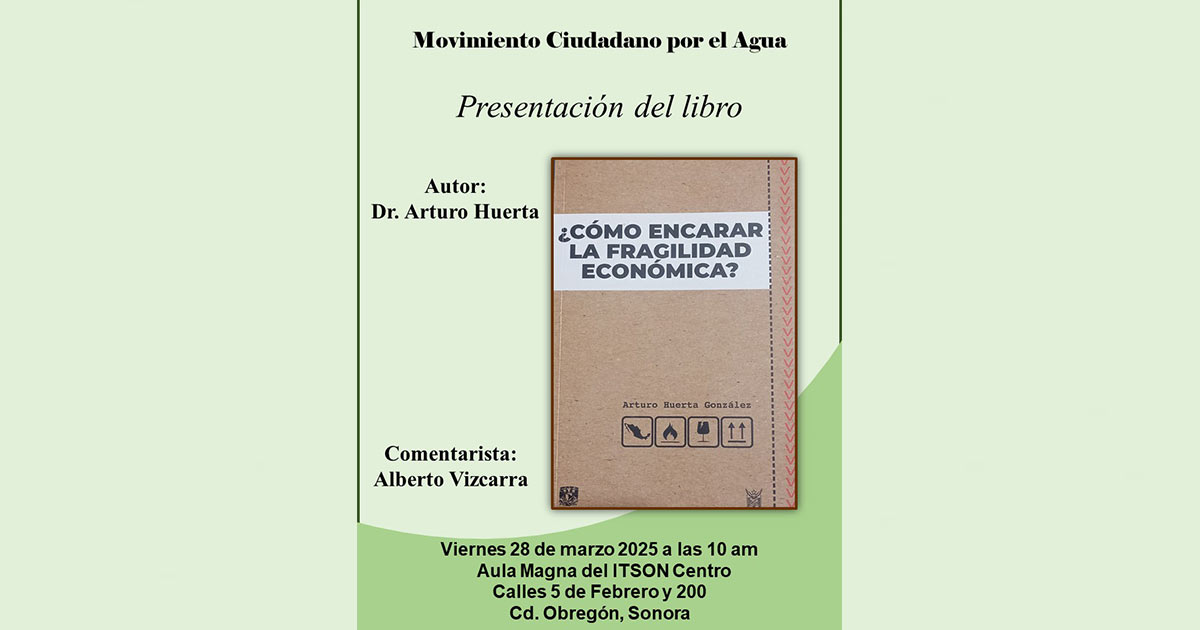 Presentarán libro «Cómo encarar la fragilidad económica» Presentarán libro «Cómo encarar la fragilidad económica»