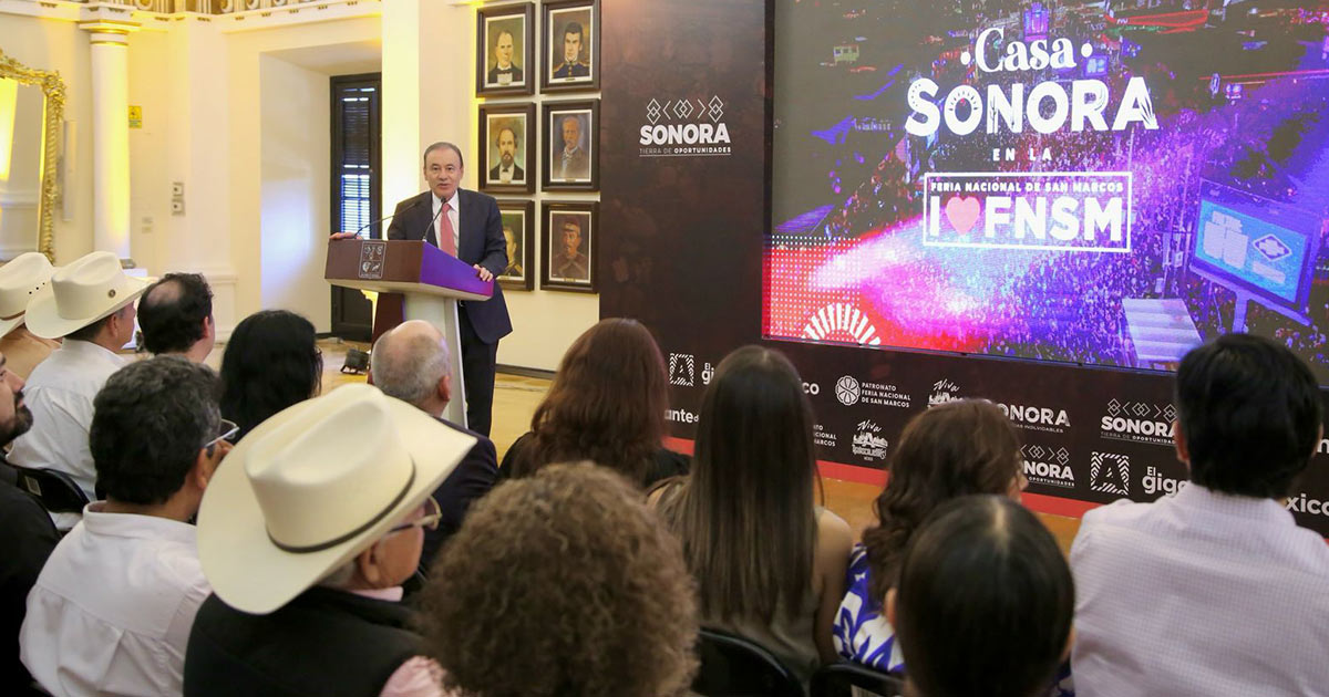 Gobernador Durazo lleva riquezas de Sonora a Feria San Marcos como invitado de honor