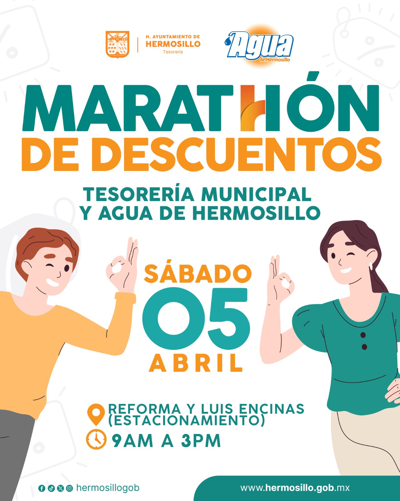 Tendrán contribuyentes tercer Maratón de Descuentos este sábado 5 de abril