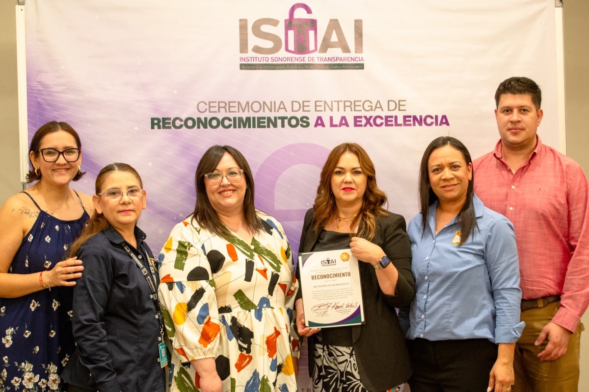 Reconoce ISTAI a Gobierno de Hermosillo por lograr una calificación de 100 en transparencia