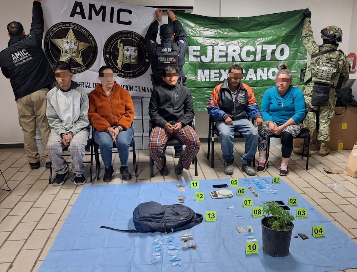 FGJES asegura droga y detiene a dos masculinos en operativos contra el narcomenudeo en Ciudad Obregón