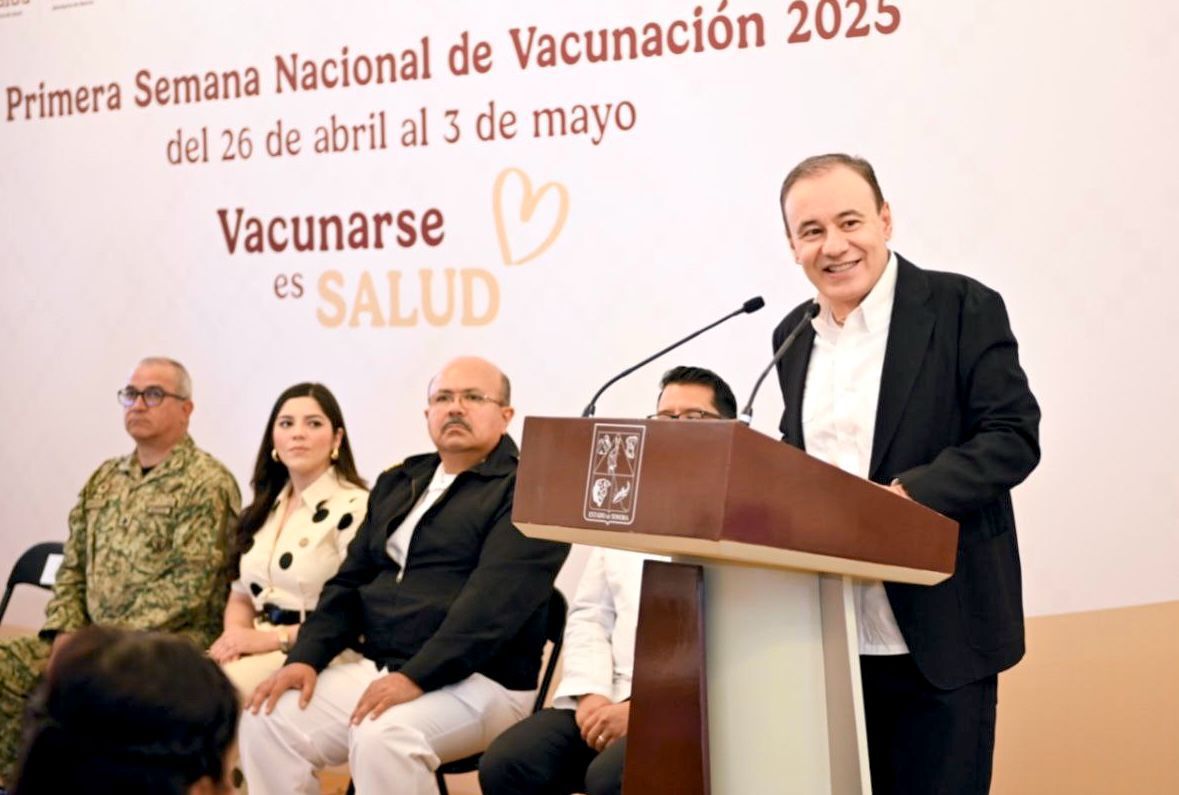 Encabeza Gobernador Durazo inicio de la Primera Semana Nacional de Vacunación 2025 “Vacunarse es Salud”