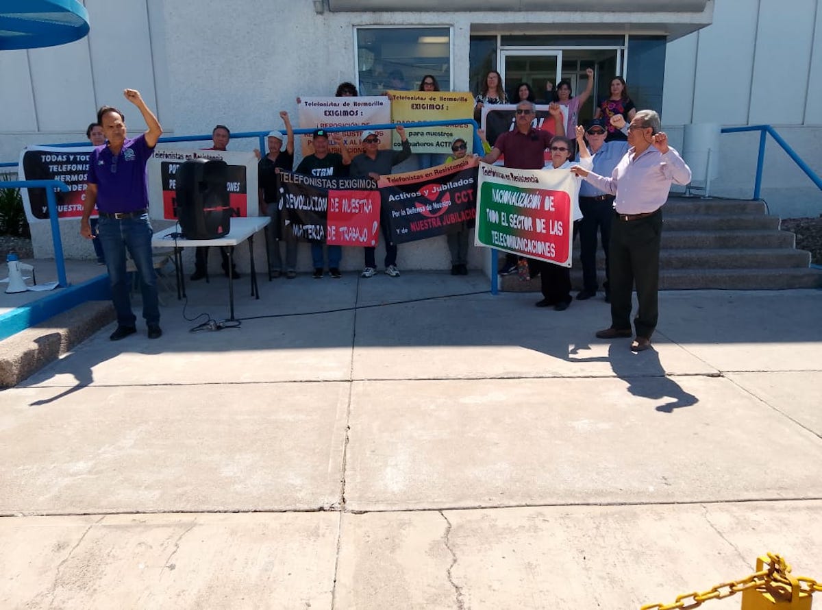 Jubilados de Telmex exigen respeto a sus derechos laborales