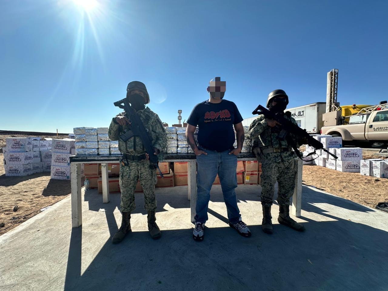 Detiene Mesa de Seguridad a conductor de tractocamión en posesión de más de 500 kilos de cocaína en San Luis Río Colorado