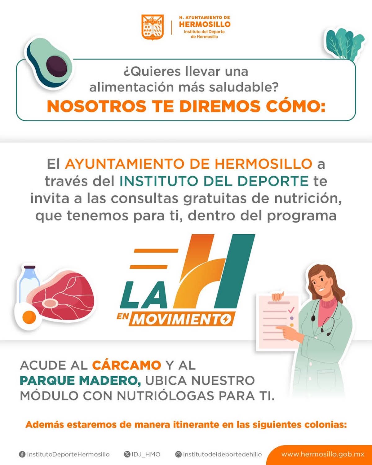 Se atenderá a personas de todas las edades en El Cárcamo y Parque Madero, además de las colonias donde se imparte zumba.