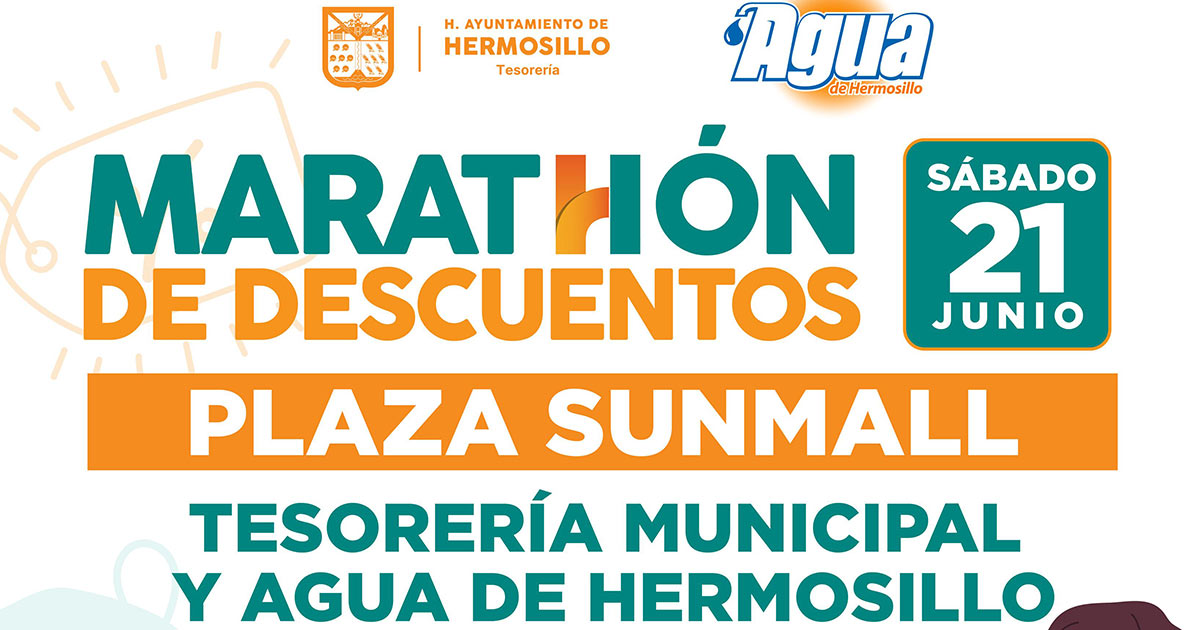 Aprovecha este sábado 21 Doble “Marathón de Descuentos” en Plaza Patio y Sunmall
