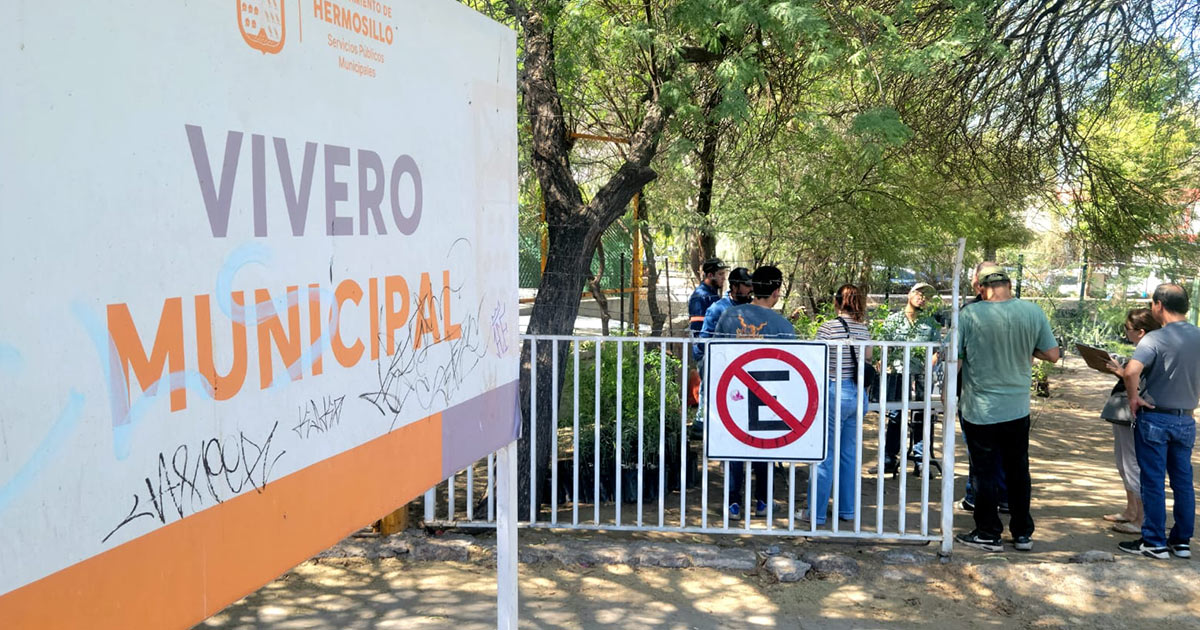 Se donarán árboles nativos el próximo sábado en el Vivero Municipal de Hermosillo