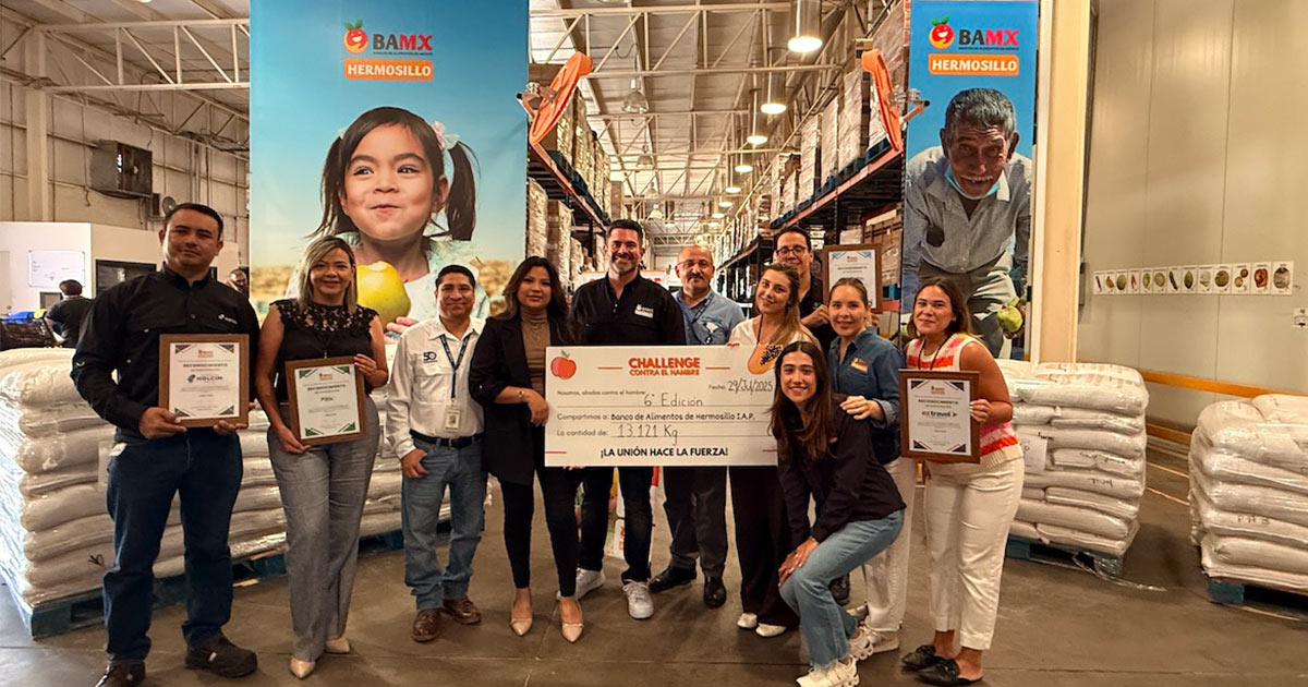 Banco de Alimentos de Hermosillo acopia 13 toneladas de frijol para familias sonorenses