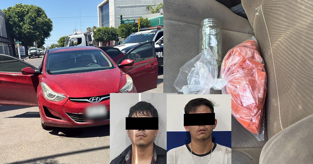 Policía Estatal detiene a tres personas y asegura vehículo Policía Estatal detiene a tres personas y asegura vehículo