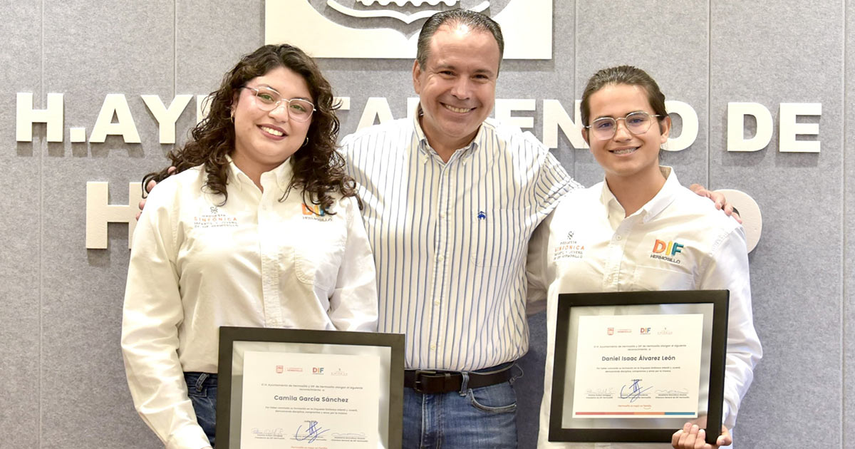Reconoce Toño Astiazarán a egresados de Orquesta Infantil y Juvenil de Hermosillo que se profesionalizarán en la música