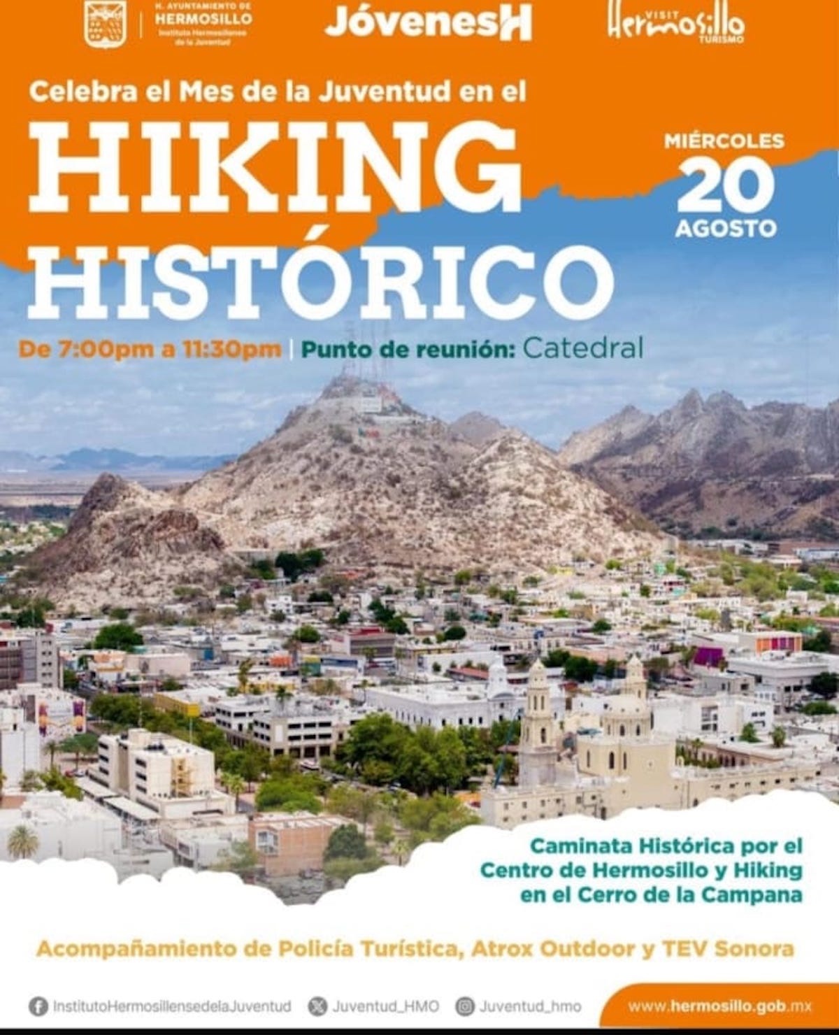 Celebra Gobierno Municipal Mes de la Juventud con el Hiking Histórico