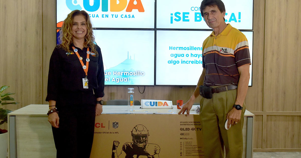 Reconoce Agua de Hermosillo a segundo ganador del concurso “Se Busca”